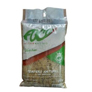 Tempero natural com Sal Marinho 250g - Foco